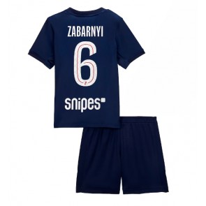 Paris Saint-Germain Illia Zabarnyi #6 Hemmaställ Barn 2025-26 Kortärmad (+ Korta byxor)
